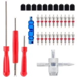 Zhsms Valve Stem Removal Tool - 20PCS Cores, 10PCS Tire Caps, Red. Fixed Price $12.99.