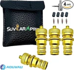Maisoon Tire Deflator,adjustable Brass Deflators KIT,4PACK With Storage Bag. Fixed Price $17.09.