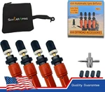 Adjustable Auto-stop Tire Deflator Valve Kit 4 Pcs With Storage Pouch Maisoon. Fixed Price $27.99.