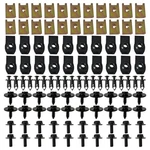 100PCS Automotive Screws And Bolts, Car Body For Engine Under Cover Spl.... Fixed Price $21.26.