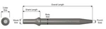 Ajax Works AJXA961 Tools Jp Shank .498 Tapered Punch. Fixed Price $30.00.