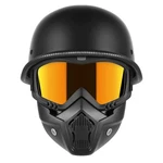 Motorcycle Half Helmets With Face Shield, German Style For .... Fixed Price $77.21.