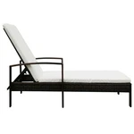 Patio Lounge Chair With Cushion And Adjustable Backrest Poly Rattan Vidaxl. Fixed Price $102.99.