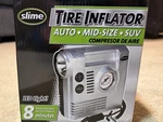 Slime Tire Inflator Air Compressor W Light 12V Vehicle Portable Pump Never Used. Fixed Price $22.98.
