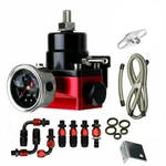 Black-red Adjustable Universal Aluminum Fuel Pressure Regulator Kit Efi Bypas.... Fixed Price $71.40.