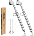 Dual Head Tire Pressure Gauge Truck Air Chuck Range 10-150PSI 1-10BAR Nilight. Fixed Price $17.99.