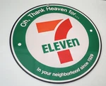 7-11 7-ELEVEN Convenience Store Fast Food, Gas Nostalgia Sign. Fixed Price $22.50.