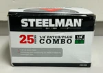 Steelman JSG382 1/4-INCH Tire Repair Patch/plug Combo 25-PIECES. Fixed Price $18.00.