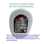 Rebuild Service For 3M Pps Sun Gun Model 16398 Battery. Fixed Price $62.00.