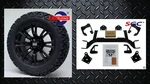 Ezgo Txt Electric Golf Cart 6" Lift Kit + 14" Voodoo Wheels And 23" At Tires. Fixed Price $819.00.
