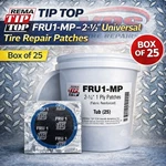 Rema Tip Top FRU1-MP 2-1/2" Universal Tire Repair Patches, Box Of 25. Fixed Price $39.58.
