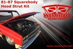 Wam Rods 81-87 Chevy Gmc Fullsize Truck Hood Strut Kit Squarebody C10. Fixed Price $135.00.