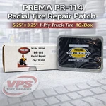 Prema PR-114 Radial Tire Repair Patch 5.25" 3.25" 1-PLY Truck 10/BOX. Fixed Price $53.12.
