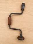 Victor Antique Drill Brace With Wood Handles Carpenter Tool. Fixed Price $19.58.