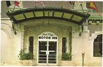 Four Flags Motor Inn Niles Michigan Hotel Entrance Chrome Postcard Freeman 59650. Fixed Price $9.99.