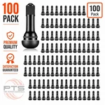 Pts 100 Pcs TR413 Snap-in Regular Tire Valve Stem Short Black Rubber Premium. Fixed Price $22.89.