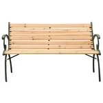 Outdoor Patio Bench Garden Park Cast Iron And Solid Wood Fir Vidaxl. Fixed Price $160.99.
