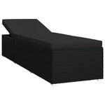 Patio Chair Outdoor Sunlounger Sunbed With Cushion Poly Rattan Vidaxl. Fixed Price $217.99.