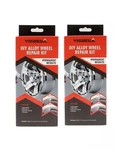 2 Packs Alloy Wheel Repair Kit Fix Scratches, Dents & Scuffs W/ Paint. Fixed Price $13.95.