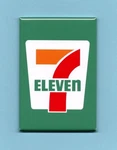 7 Eleven Logo *2X3 Fridge Magnet* Seven Convenience Store Chain Gas Station. Fixed Price $9.95.