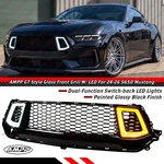 2024-26 Ford Mustang Gt Ecoboost S650 Gloss Black Led Drl Mesh Front Grille. Fixed Price $239.99.