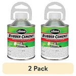 (2 Pack) Slime Rubber Cement W/ No-mess Brush Applicator 8 Ounces 1050. Fixed Price $10.00.