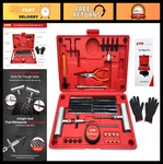 Universal Heavy Duty Tire Plug Kit 68PCS All-in-one Repair Tools For Cars, Tru. Fixed Price $63.99.