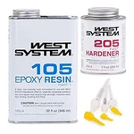 West System Epoxy Kit Qt 105A Resin, Pint 205A Fast Hardener 300 Pump Set. Fixed Price $110.95.