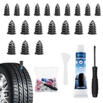Carrep Tire Repair Rubber Nails Kit, 20 Pcs Screw In Plug 10S+10L+1X10ML. Fixed Price $17.99.