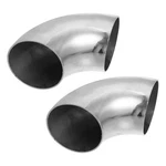 Autohaux 2PCS Od Inch 90 Degree Mandrel Bend Elbow 2.5", Silver Tone. Fixed Price $21.38.