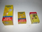 3) Vintage Monkey Grip Rubber Repair Kits Patch C-10 A-5 M8065. Fixed Price $19.95.