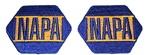 2 Blue Napa Auto Car Parts New Nos Cloth Advertising Hat Or Jacket Patch 1990S. Fixed Price $11.99.
