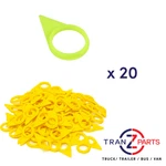 Checkpoint Wheel Nut Indicator - 36MM Yellow Pointer Genuine X 20. Fixed Price $24.52.