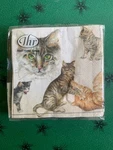 Ideal Home Range Cats Lovers 10 Square 3 Ply Cocktail Napkins 20 Pack. Fixed Price $10.00.