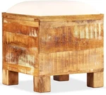 Vidaxl Storage Bench Solid Reclaimed Wood 15.7"X15.7"X17.7". Fixed Price $104.39.