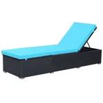 Patio Chair With Adjustable Backrest Sunlounger Poly Rattan Vidaxl. Fixed Price $175.99.