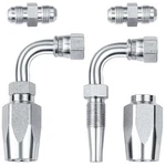 2-PACK 90 Degree Hydraulic Hose Field Repair KIT,1/4" Inner Diameter Reusable. Fixed Price $60.13.