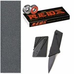 Bones Reds Skateboard Bearings With Mob Griptape And Cutting Knife Tool. Fixed Price $34.95.