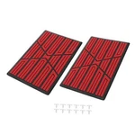 Autohaux 2PCS Universal Car Floor Mat Plate Patch Heel Scuff Foot Rest Pedal. Fixed Price $20.32.
