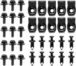 Gooacc GRC-70 35PCS Engine Splash Shield Fender Liner Bolts Retainer Clips Black. Fixed Price $17.20.