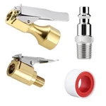 Godeson Brass Locking Air Set 8V1 & 1/4" Npt Clip-on Tires Chuck,.... Fixed Price $14.99.