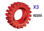 (3) Dynabrade Products 92255 Diameter X 1-1/4" Red-tred Eraser Wheels New. Fixed Price $75.00.
