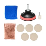 Swphrt 9PCS Car Glass Polishing Kit, Windshield Scratch Removal Multicolor. Fixed Price $19.99.