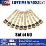 50PCS TR572 Truck Tire Valve Stem Wheels 22.5 /24.5 For Rim .625".HOLES L:4". Fixed Price $79.99.
