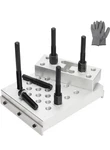 Reluxgo Universal Drill Press Support Block Plate Tool Set Kit, 30 Ton Silver. Fixed Price $105.00.