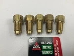 (5) Ags BLF-29C Brass Line Adapter, 3/8"-24 Inverted To M10 X 1.0. Fixed Price $14.36.
