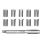 Spark Plug Thread Repair Tool Kit - High Speed Steel Tap With M10 & M12 Inserts. Fixed Price $33.99.