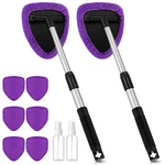 Baderke 10 Pcs Car Windshield Cleaner Tool Kit - Window Cleaning Supplies W/ Ext. Fixed Price $31.33.
