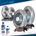 10.94" Front 10.43" Rear Drilled Disc Brake Rotors Pads For Mazda Sport. Fixed Price $179.35.