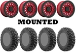 Kit Efx Motovator Tires 27X9.5-14 On Black Rhino Parker Beadlock Red Can. Fixed Price $1713.79.